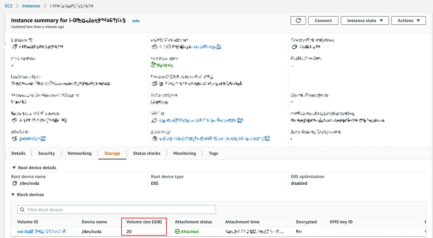 AWS Console Volume優化